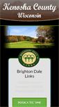Mobile Screenshot of kenoshacountygolf.com