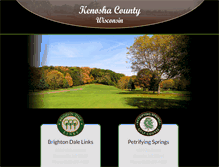 Tablet Screenshot of kenoshacountygolf.com